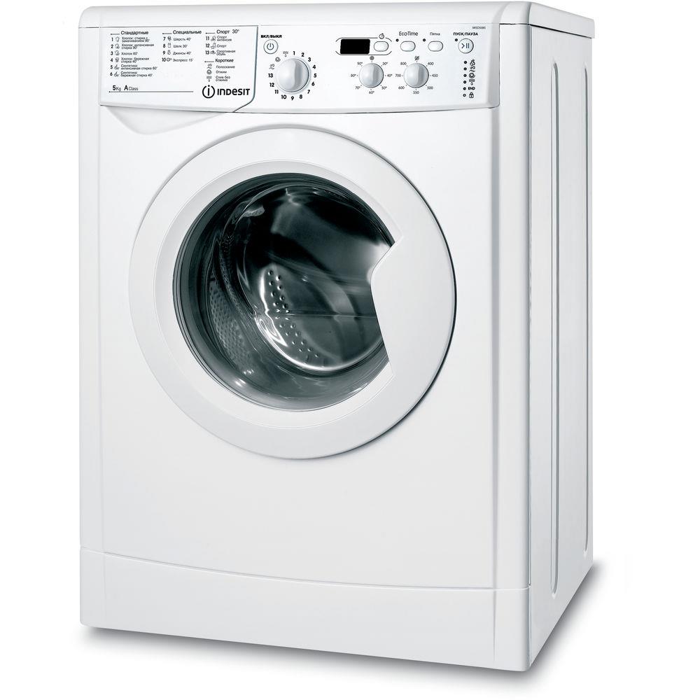 картинка Стиральная машина Indesit EcoTime IWSD 5085 белый, 5кг, 800об/мин от магазина бытовой техники и электроники «Тантал»