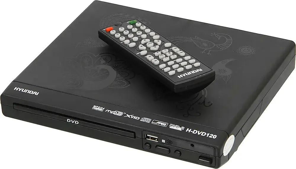 картинка Плеер DVD Hyundai H-DVD120 черный ПДУ от магазина бытовой техники и электроники «Тантал»