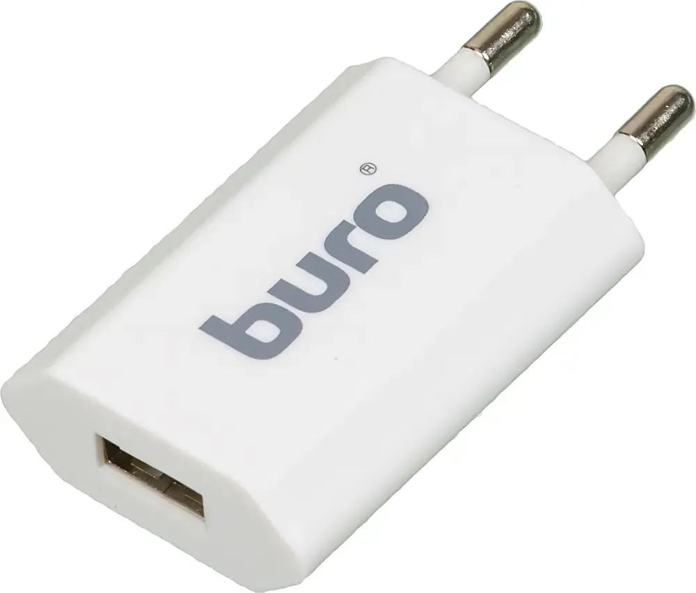 картинка Сетевое З/У Buro TJ-164W 5Вт 1xUSB-A 1А белый от магазина бытовой техники и электроники «Тантал»