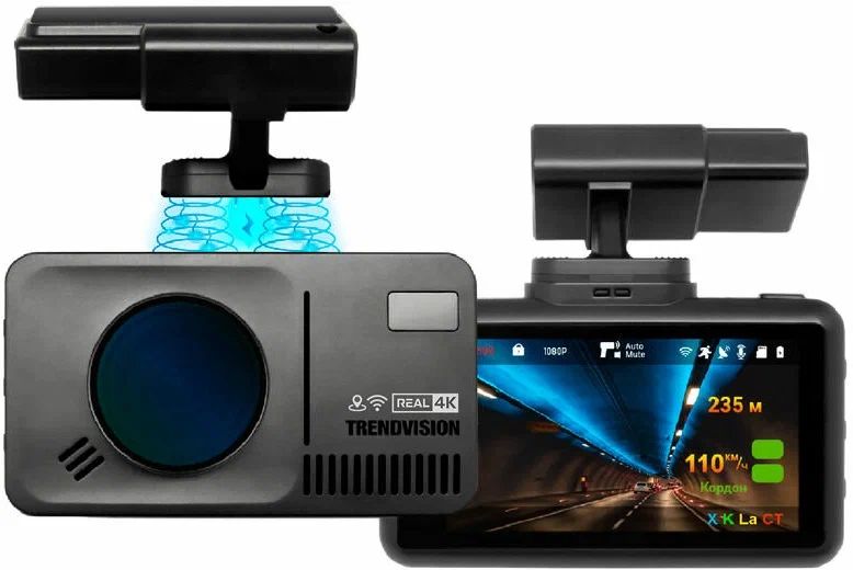 картинка Видеорегистратор с радар-детектором TrendVision DriveCam Real 4K Signature LNA 2CH черный 140° 120° 640х480 WiFi от магазина бытовой техники и электроники «Тантал»