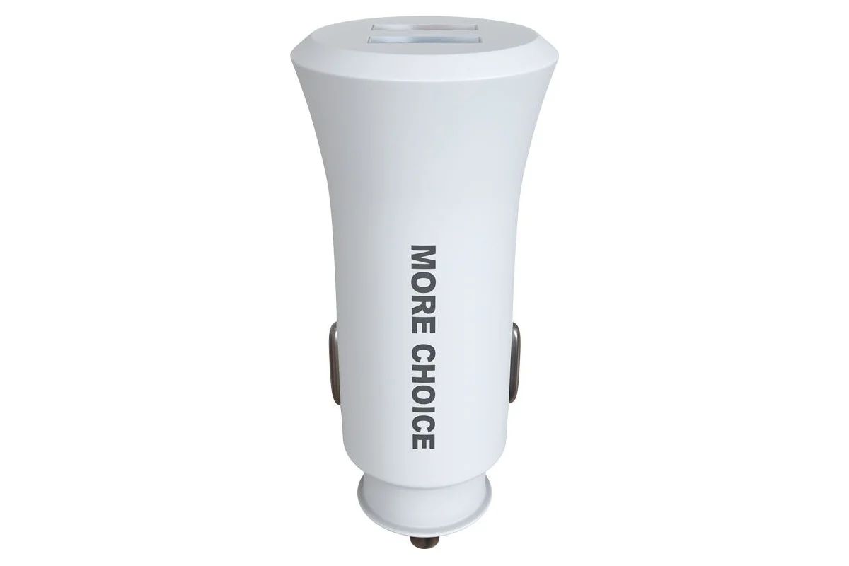 картинка Автомобильное З/У More Choice AC23 2.4A USB Type-A белый от магазина бытовой техники и электроники «Тантал»