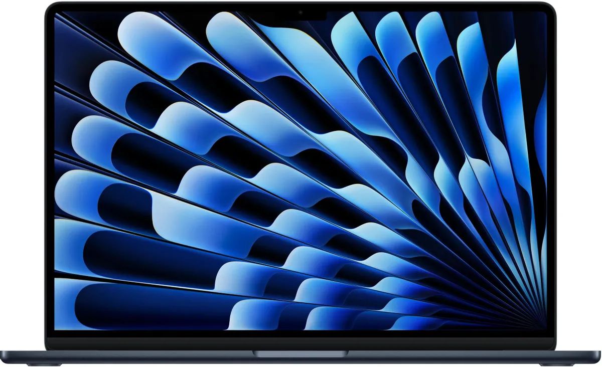 картинка Ноутбук 15.3" Apple MacBook Air A3241 полночный M4 10core 16GB/256GB 10core GPU macOS (Z1DG000UQ(MW1L3) от магазина бытовой техники и электроники «Тантал»