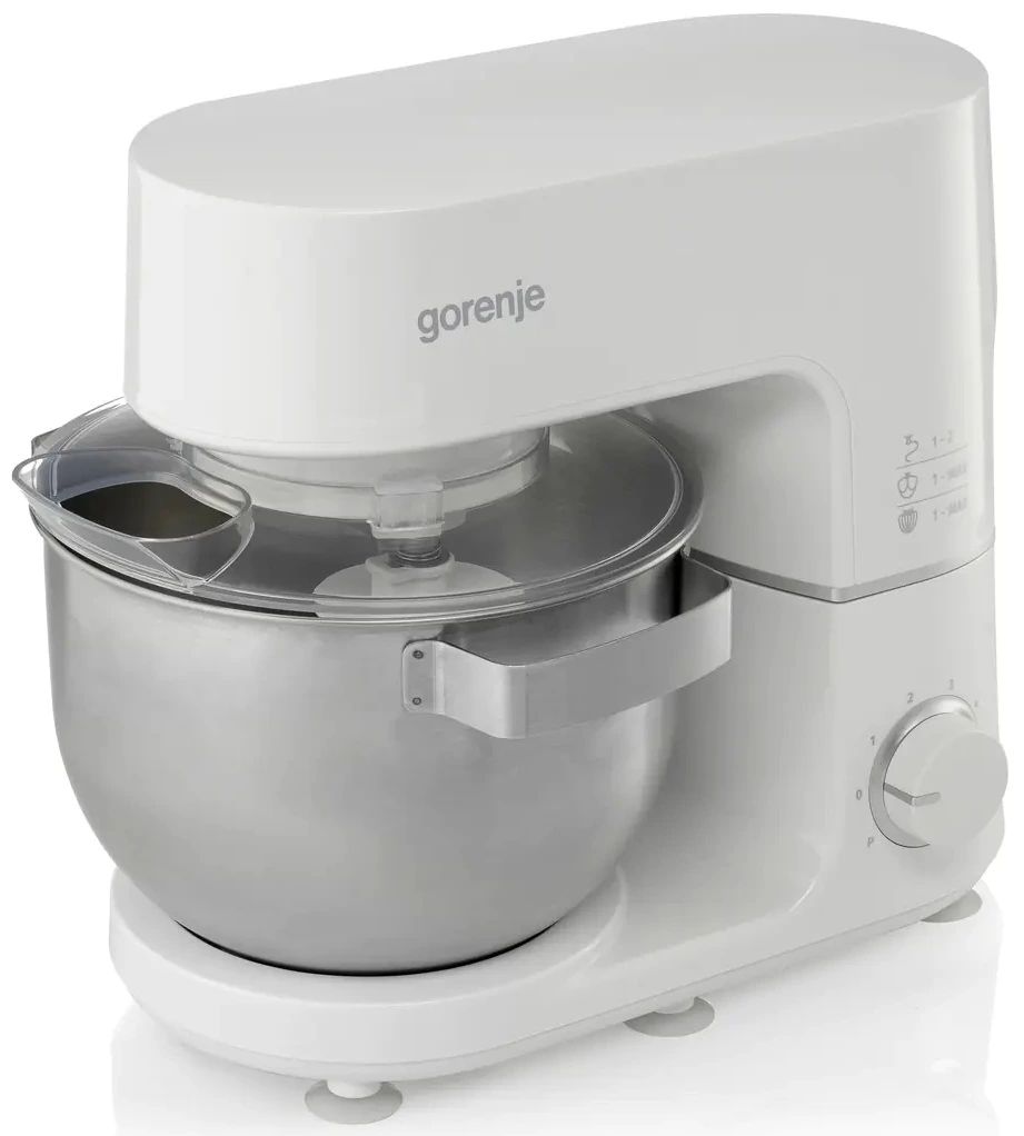 картинка Миксер планетарный Gorenje MMC800CW 5л 800Вт белый/серебристый от магазина бытовой техники и электроники «Тантал»