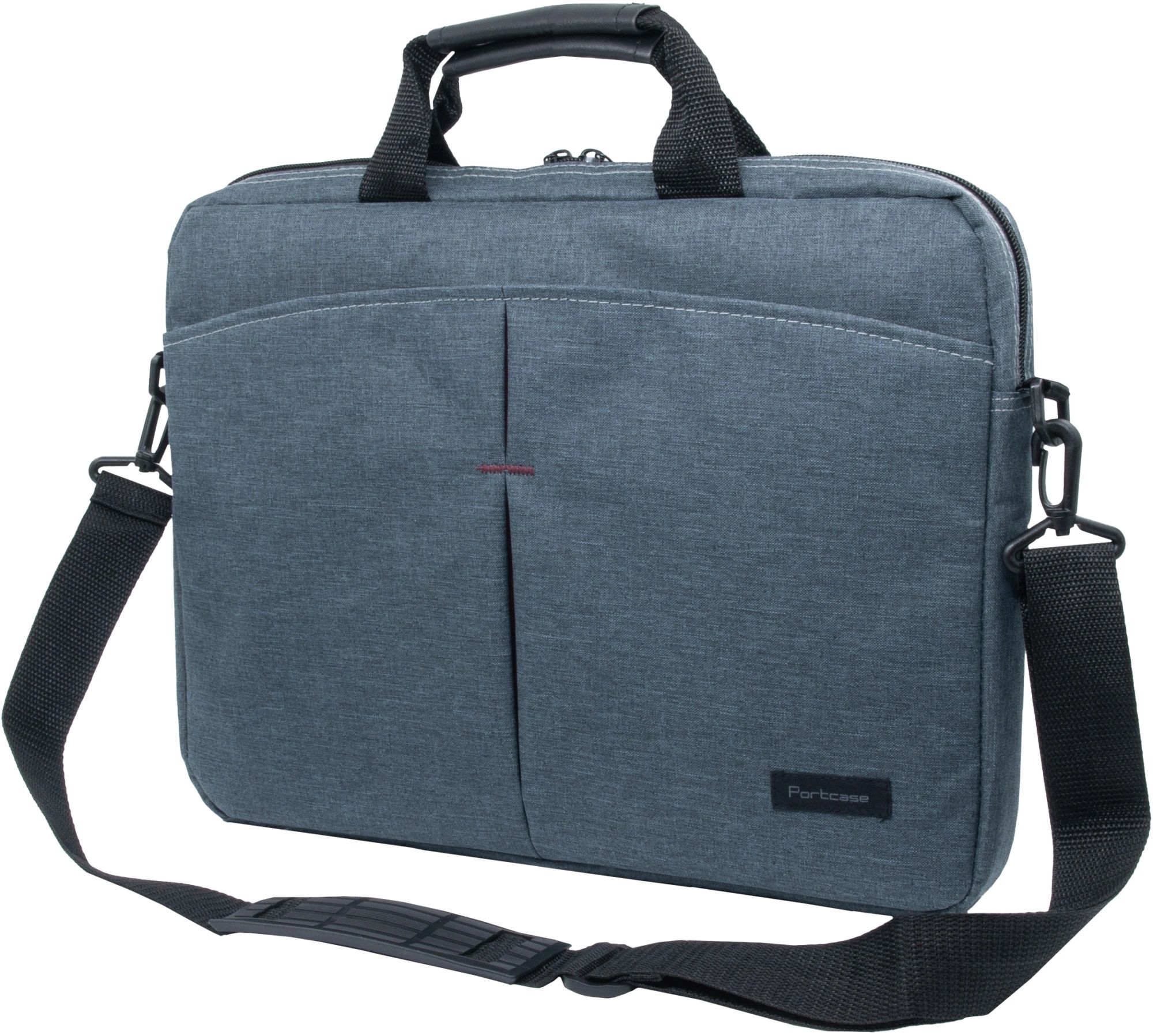 картинка Сумка для ноутбука 15.6" Portcase KCB-162 серый нейлон/полиэстер (KCB-162 GREY) от магазина бытовой техники и электроники «Тантал»