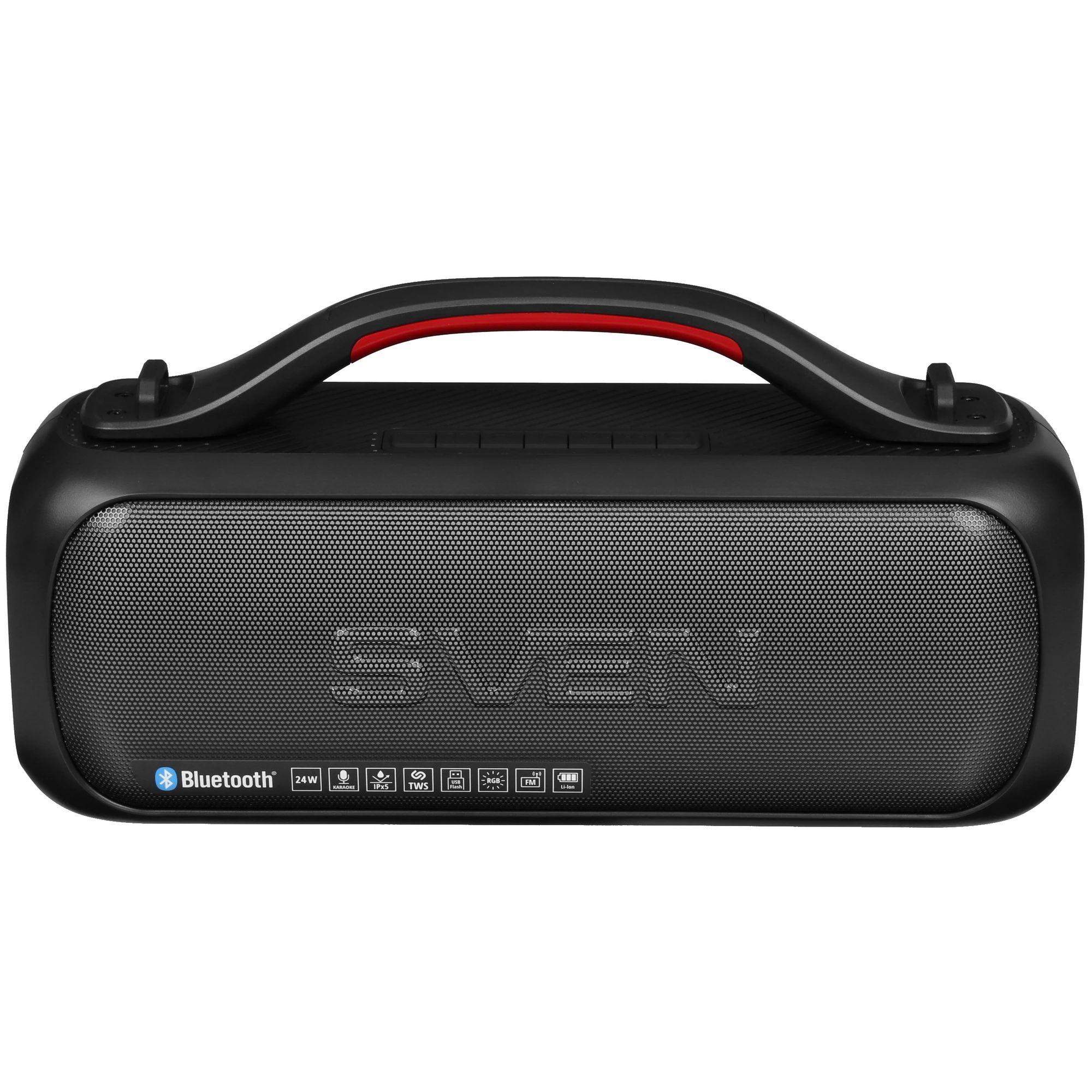 картинка Портативная колонка Sven PS-360 24Вт 2.0 3000mAh черный (SV-021740) от магазина бытовой техники и электроники «Тантал»