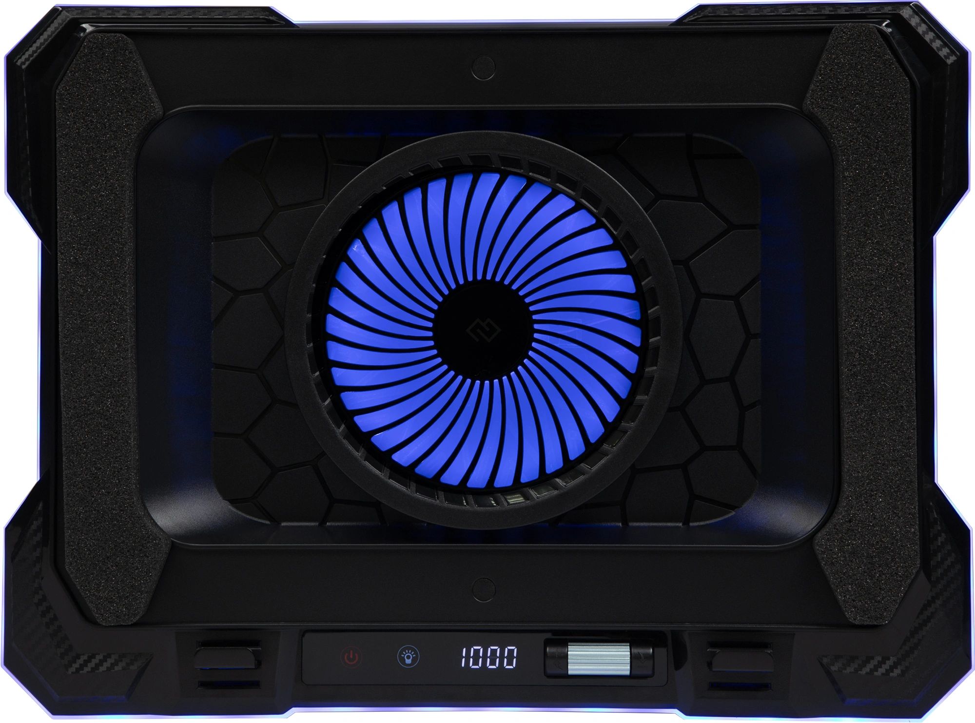 картинка Подставка для ноутбука Digma D-NCP190-1x100RGB 19" 428x316x58мм 52дБ 2xUSB 1x 140ммFAN 1280г Fan-control металл/пластик черный от магазина бытовой техники и электроники «Тантал»