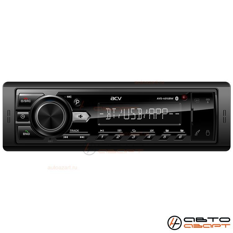картинка Автомагнитола ACV AVS-401UBW 1DIN 4x50Вт AUX AUX/Bluetooth Android/iOS 1.3" от магазина бытовой техники и электроники «Тантал»