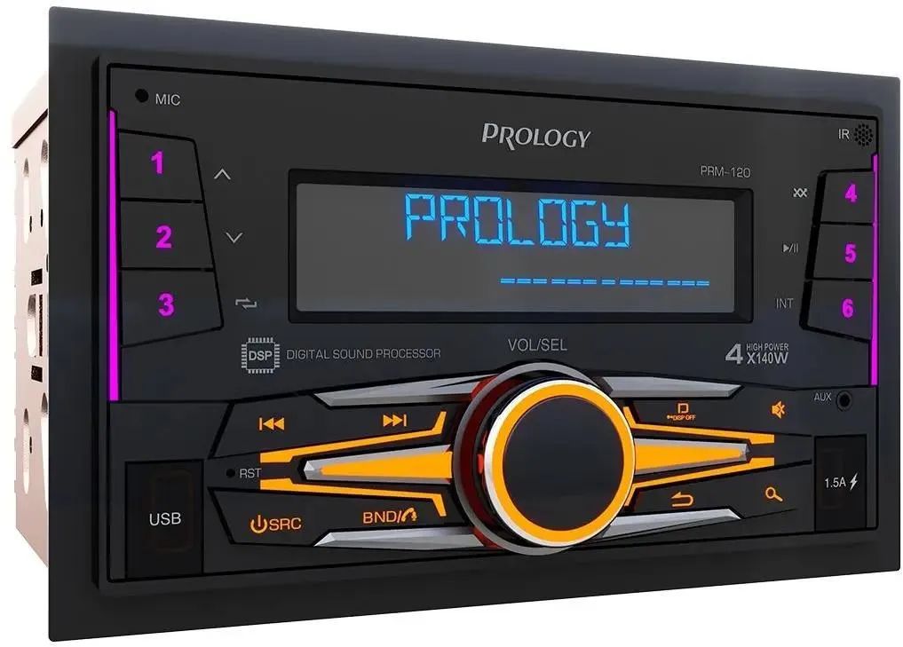 картинка Автомагнитола Prology PRM-120 2DIN 4x140Вт от магазина бытовой техники и электроники «Тантал»