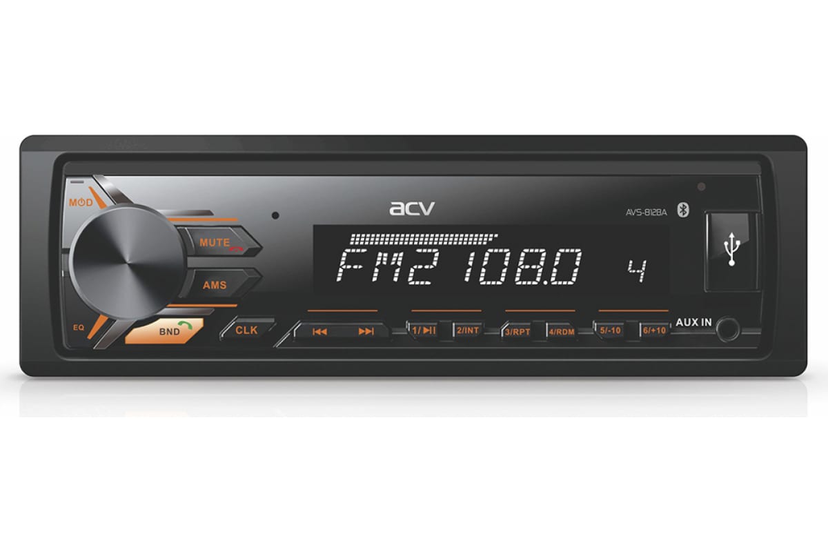 картинка Автомагнитола ACV AVS-812BA 1DIN 4x50Вт от магазина бытовой техники и электроники «Тантал»