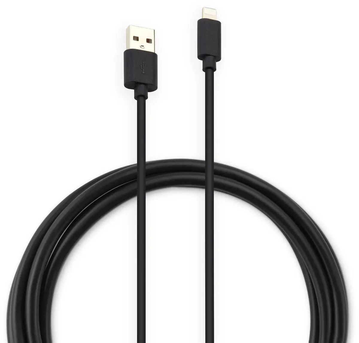 картинка Кабель Buro USB 2.0 Type-A - Lightning 1.2м черный (USB-IP-1.2B2A) от магазина бытовой техники и электроники «Тантал»