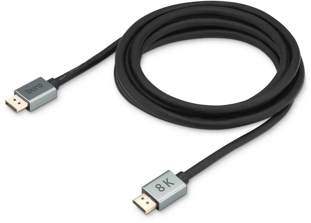 картинка Кабель Buro DisplayPort - DisplayPort 5м черный (BHP-DPP-1.4-5G) от магазина бытовой техники и электроники «Тантал»