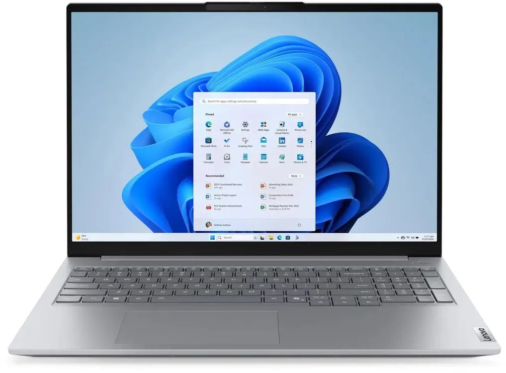 картинка Ноутбук 16" Lenovo Thinkbook 16 G9 IRL серый Core 7 240H 32GB/1TB IntelGr W11Pro (21US006FGQ) от магазина бытовой техники и электроники «Тантал»