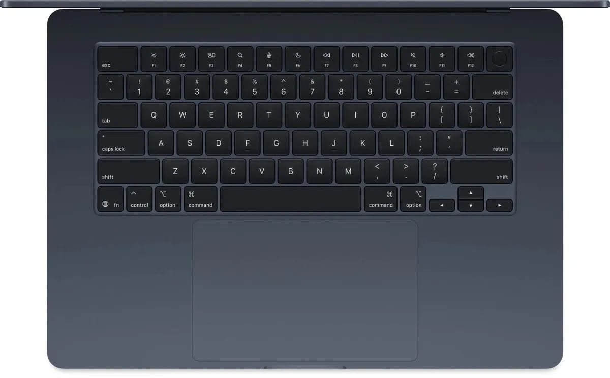картинка Ноутбук 15.3" Apple MacBook Air A3241 полночный M4 10core 16GB/256GB 10core GPU macOS (Z1DG000UQ(MW1L3) от магазина бытовой техники и электроники «Тантал»