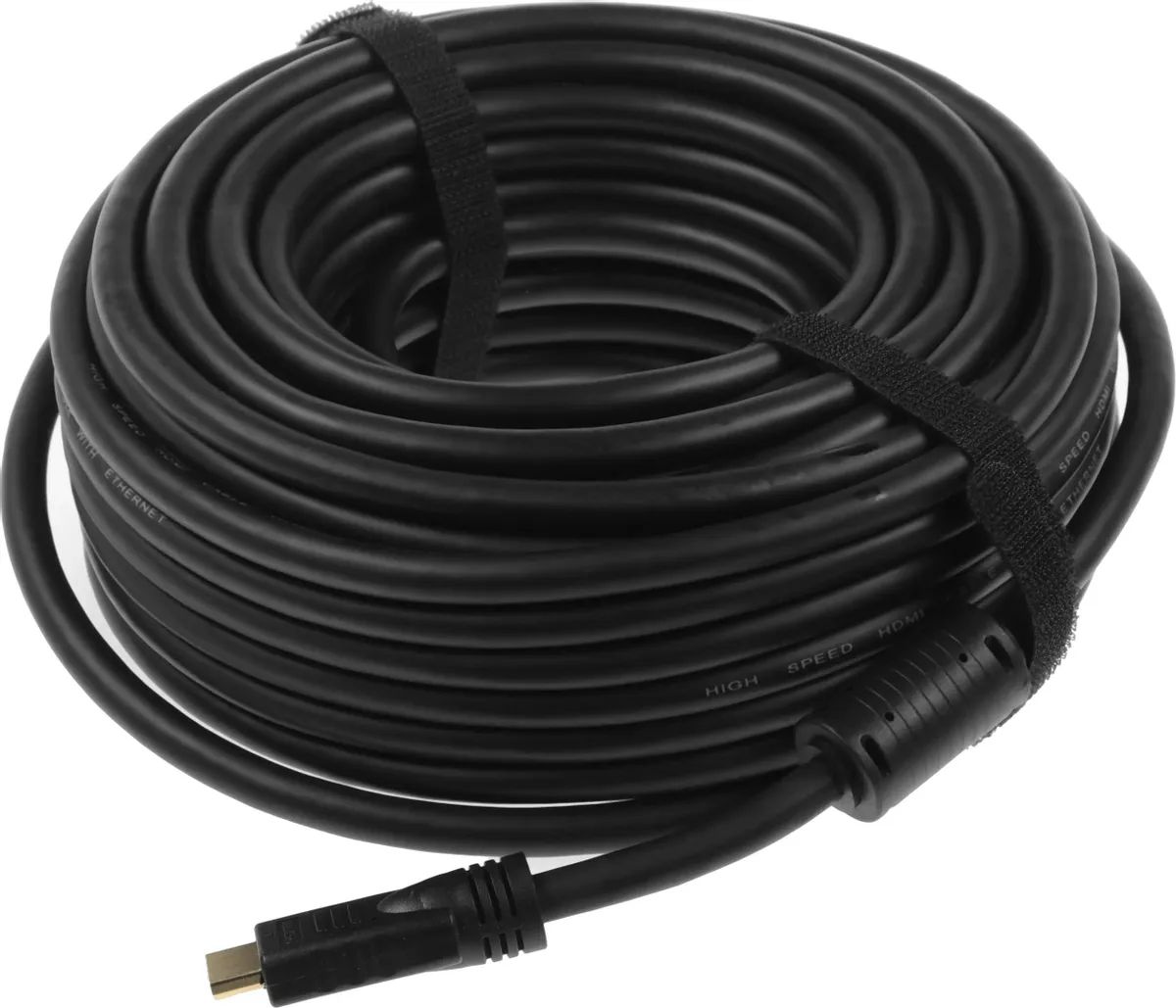 картинка Кабель Ningbo HDMI - HDMI 20м черный от магазина бытовой техники и электроники «Тантал»