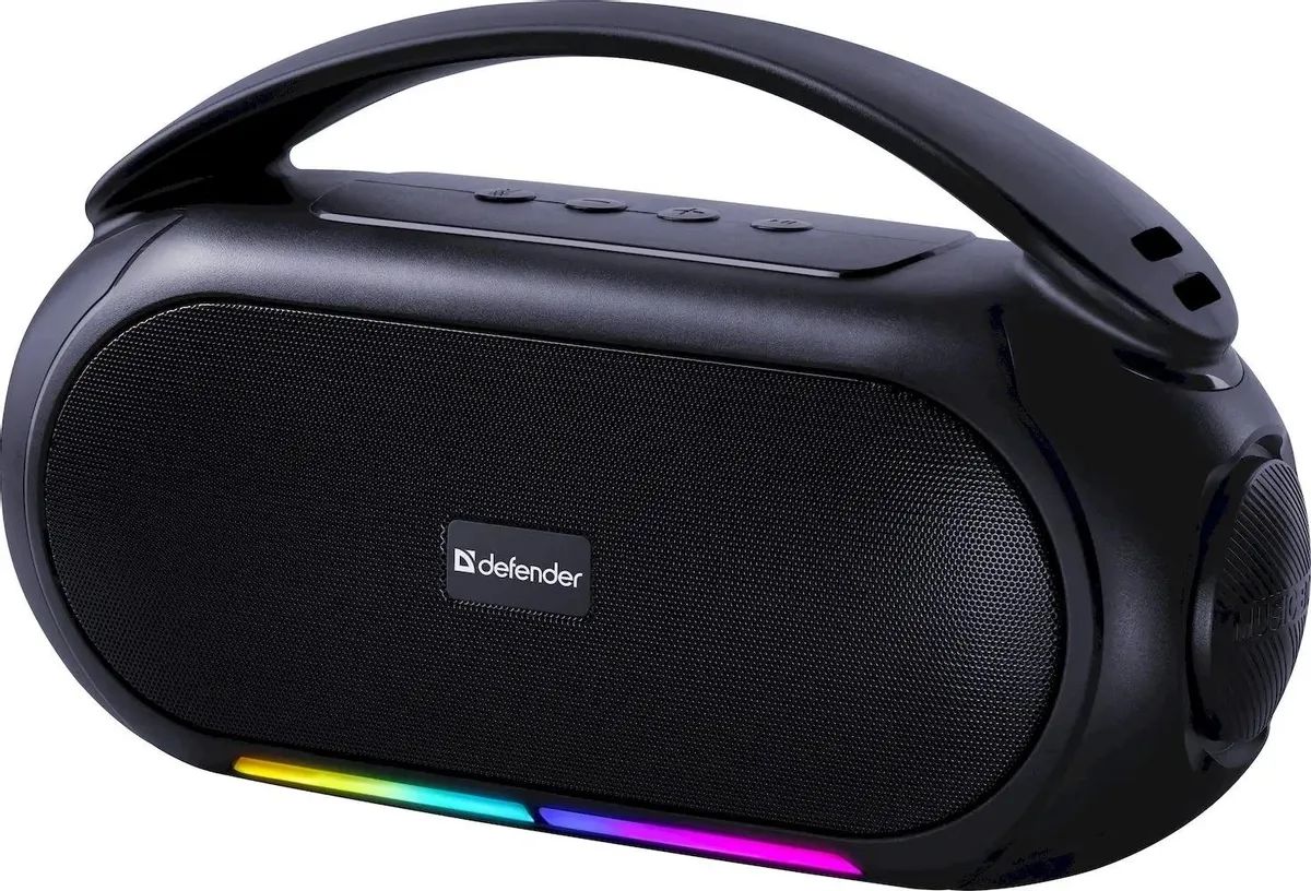 картинка Портативная колонка Defender Beatbox 12 12Вт 1500мАч черный (65812) от магазина бытовой техники и электроники «Тантал»