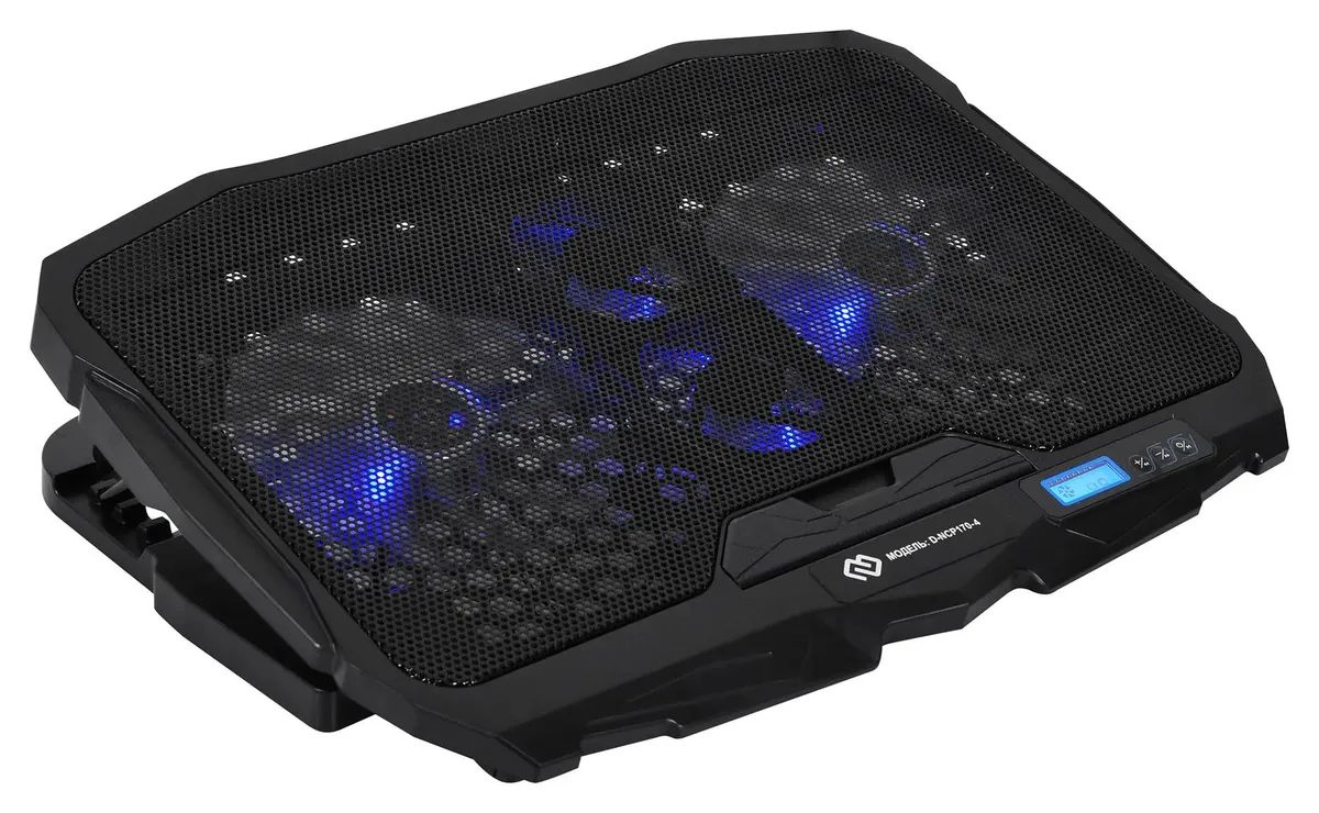картинка Подставка для ноутбука Digma D-NCP170-4 17"390x280x28мм 2xUSB 4x 70/125ммFAN 750г черный от магазина бытовой техники и электроники «Тантал»