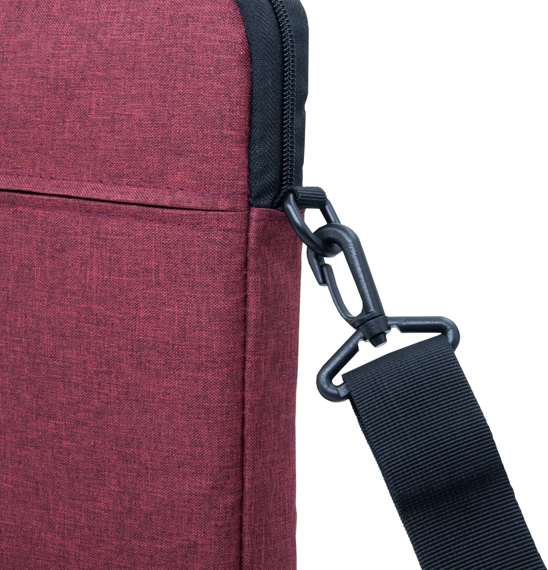 картинка Сумка для ноутбука 15.6" Portcase KCB-165 Bordo бордовый нейлон/полиэстер от магазина бытовой техники и электроники «Тантал»