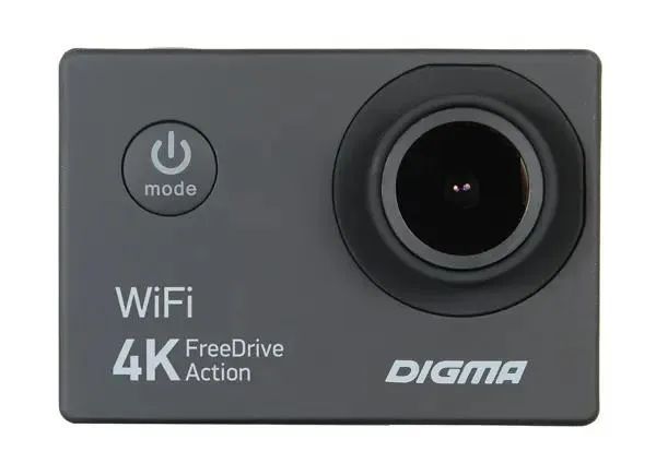 картинка Видеорегистратор Digma FreeDrive Action 4K WiFi черный 150° 2160x3840 Wi-Fi (FDAC4W) от магазина бытовой техники и электроники «Тантал»