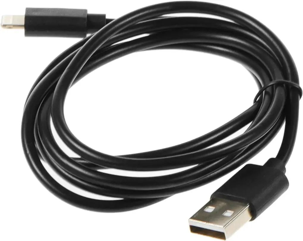 картинка Кабель Buro USB 2.0 Type-A - Lightning 1.2м черный (USB-IP-1.2B2A) от магазина бытовой техники и электроники «Тантал»