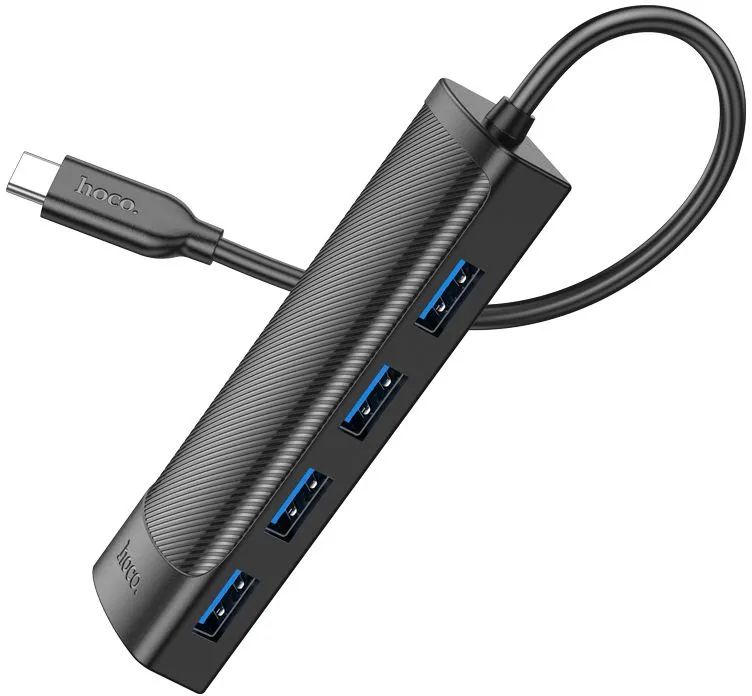 картинка Разветвитель USB-C Hoco HB41 Type-C портов:4шт черный от магазина бытовой техники и электроники «Тантал»