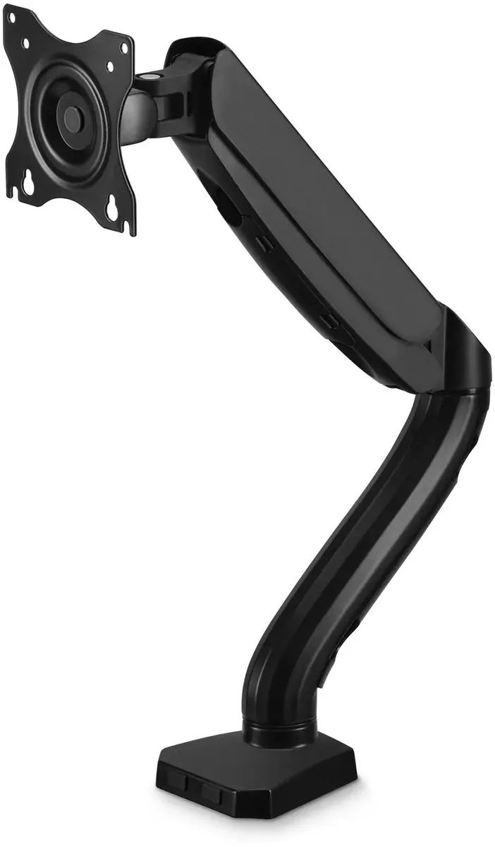 картинка Кронштейн для мониторов Buro M1 черный 17"-27" макс.9кг крепление к столешнице поворот и наклон от магазина бытовой техники и электроники «Тантал»