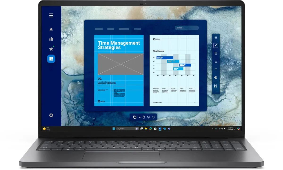 картинка Ноутбук 16" Dell PRO 16 PC16250 серый Core Ultra 7 255U 16GB/512GB IntelGr Linux (PRO16-7655) от магазина бытовой техники и электроники «Тантал»