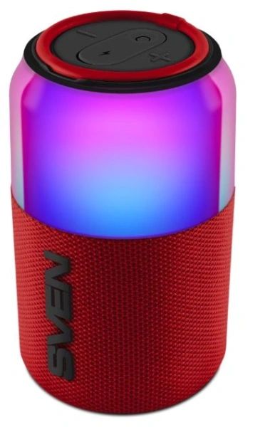 картинка Портативная колонка Sven PS-130 10Вт 1.0 1800mAh красный (SV-022983) от магазина бытовой техники и электроники «Тантал»