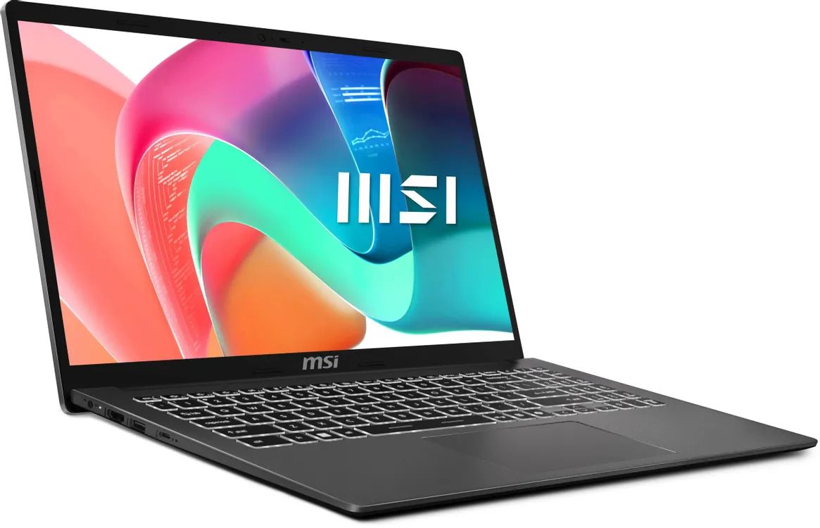 картинка Ноутбук 15.6" MSI Modern 15 F1MG-1099RU серый Core 7 150U 16GB/512GB IntelGr W11Pro (9S7-15S111-1099) от магазина бытовой техники и электроники «Тантал»