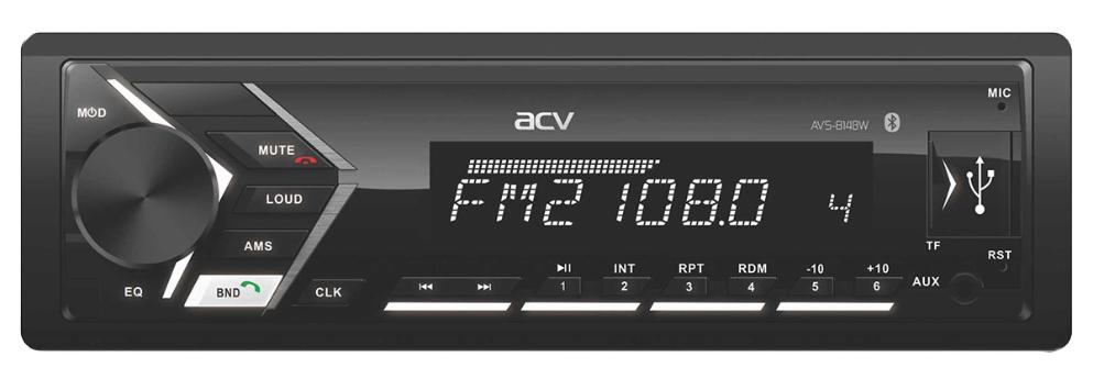 картинка Автомагнитола ACV AVS-814BW 1DIN 4x50Вт от магазина бытовой техники и электроники «Тантал»