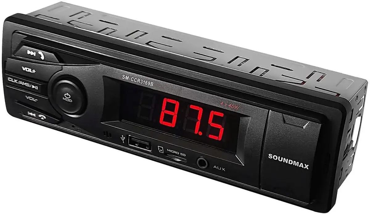 картинка Автомагнитола Soundmax SM-CCR3169B 1DIN 4x40Вт от магазина бытовой техники и электроники «Тантал»