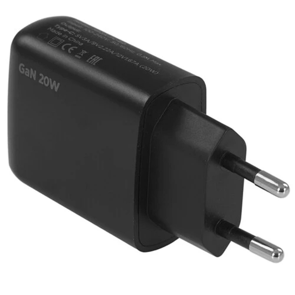картинка Сетевое З/У Cablexpert MP3A-PC-60 20Вт 1xType-C 3А QC4.0+PD черный от магазина бытовой техники и электроники «Тантал»