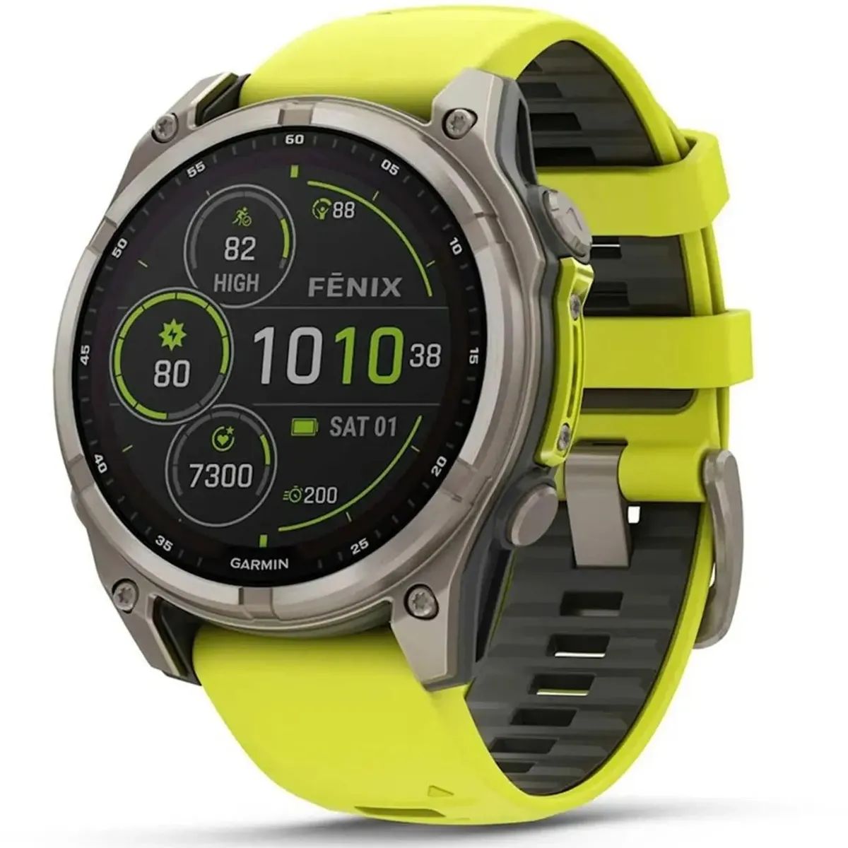 картинка Смарт-часы Garmin Fenix 8 Solar 1.3" 108-182мм серебристый/желтый (010-02906-21) от магазина бытовой техники и электроники «Тантал»