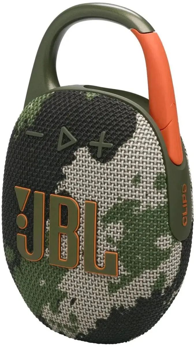картинка Портативная колонка JBL Clip 5 7Вт 1.0 1400мАч камуфляж (JBLCLIP5SQUAD) от магазина бытовой техники и электроники «Тантал»