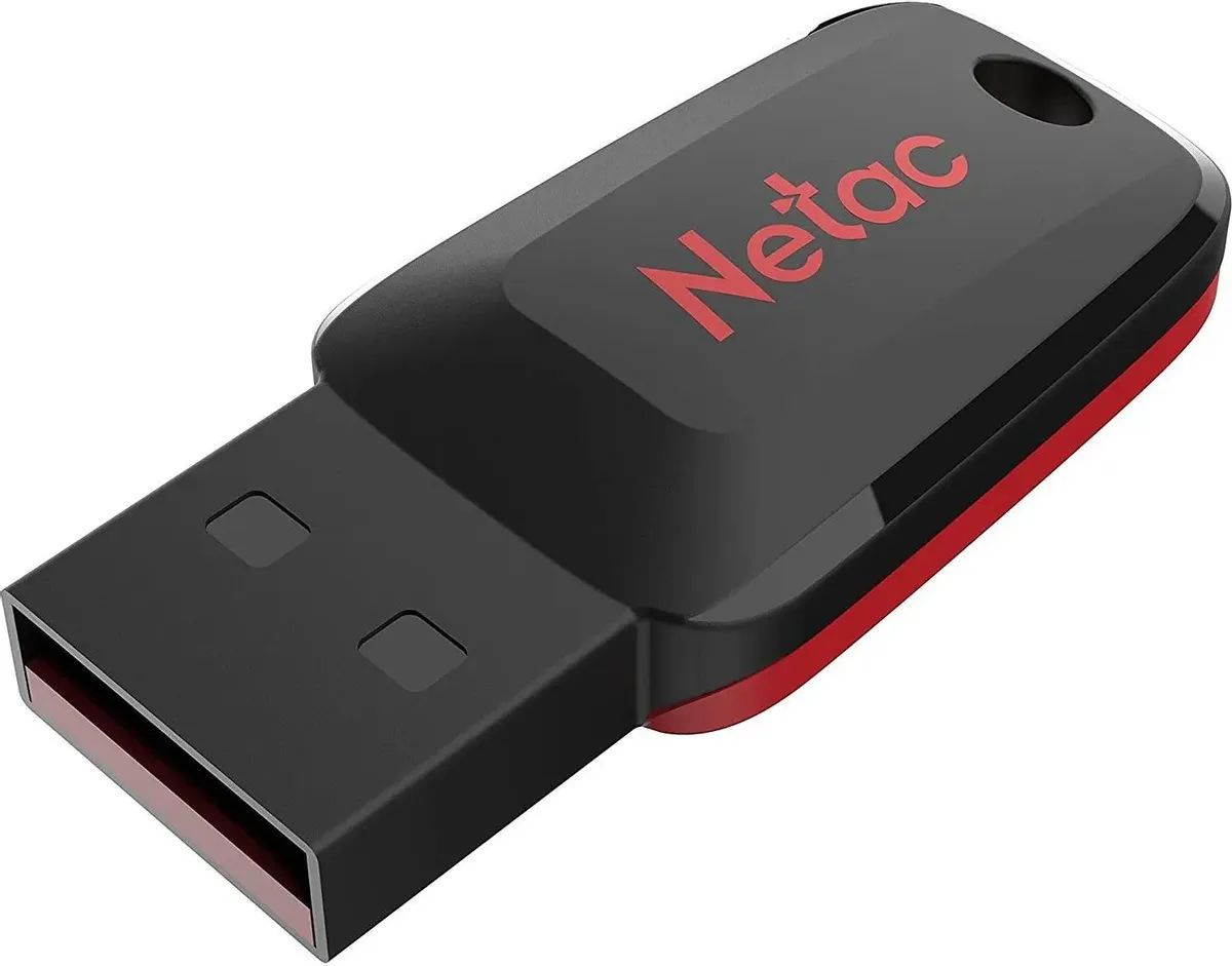 картинка Флеш диск 16Gb Netac U197 USB 2.0 черный/красный (NT03U197N-016G-20BK) от магазина бытовой техники и электроники «Тантал»