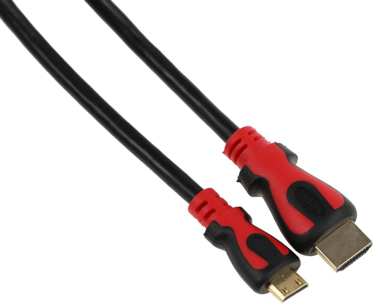 картинка Кабель HDMI - Mini HDMI ферр.кольца 2м черный от магазина бытовой техники и электроники «Тантал»
