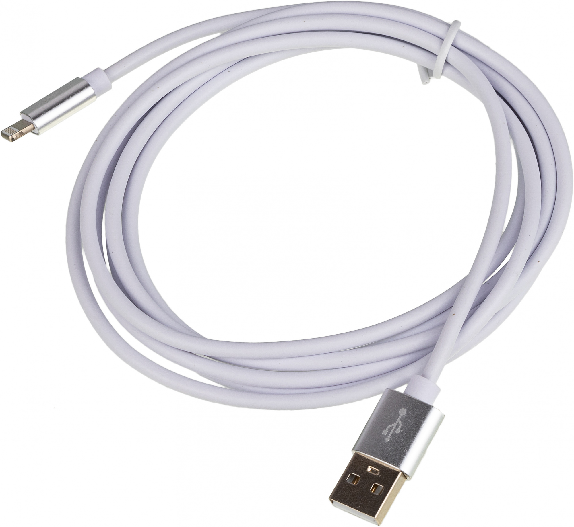 картинка Кабель USB (m)-Lightning (m) 2м белый от магазина бытовой техники и электроники «Тантал»