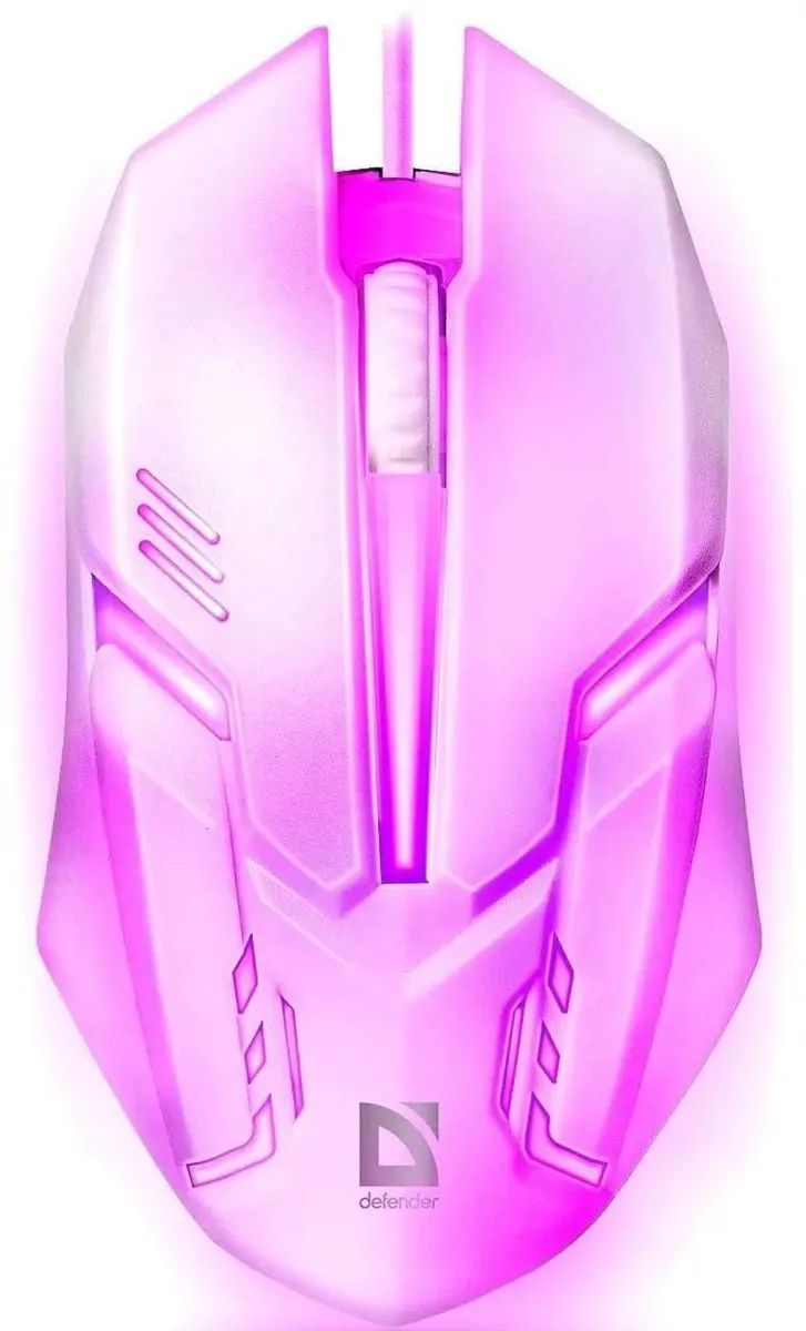 картинка Мышь проводная Defender Cyber MB-560L белый игровая 1600dpi LED (52561) от магазина бытовой техники и электроники «Тантал»
