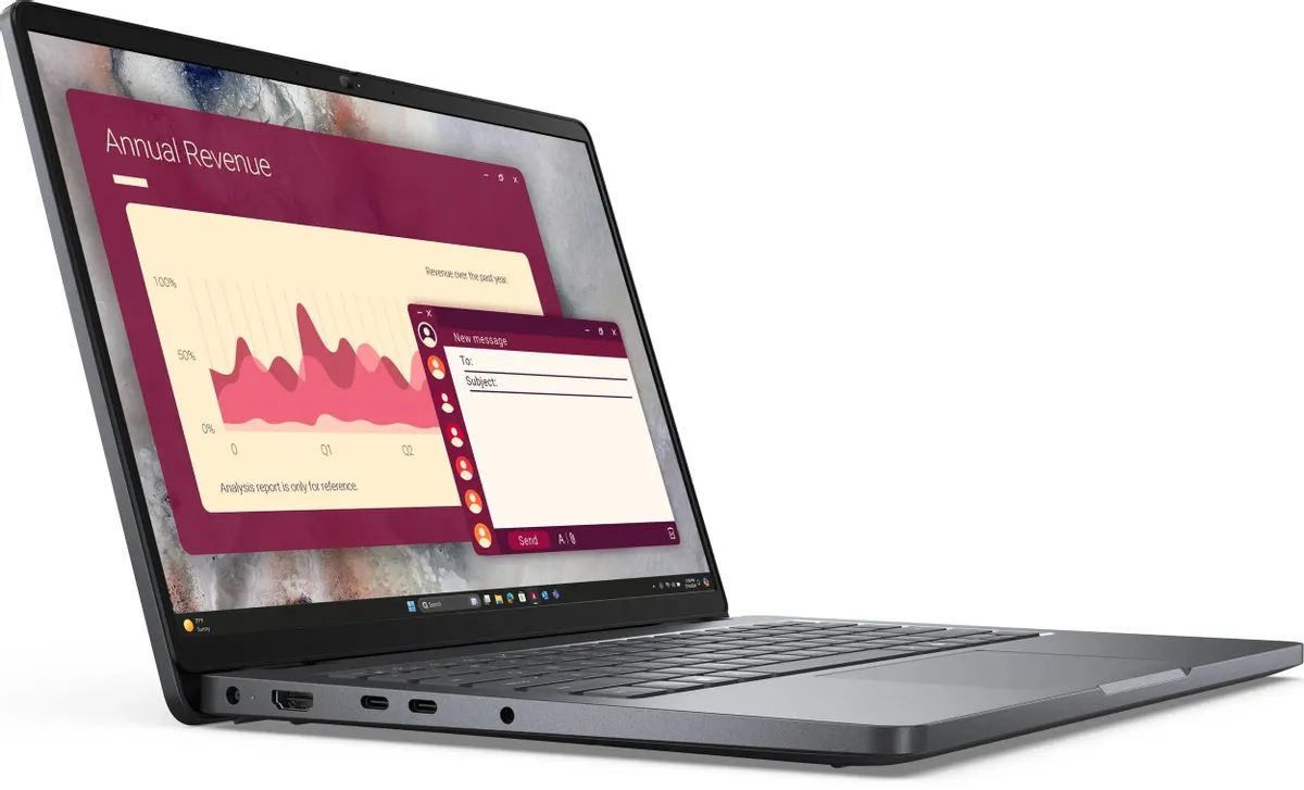картинка Ноутбук 14" Dell Pro 14 PC14250 серый Core Ultra 7 265U 32GB/1TB IntelGr Linux (PRO14-7315) от магазина бытовой техники и электроники «Тантал»