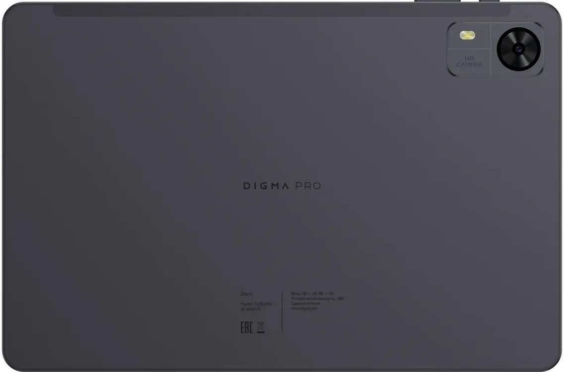 картинка Планшет 10.1" Digma Pro Zoom темно-серый IPS 1920x1200 8Gb/256Gb 2Sim Android14 4G (2044625) от магазина бытовой техники и электроники «Тантал»