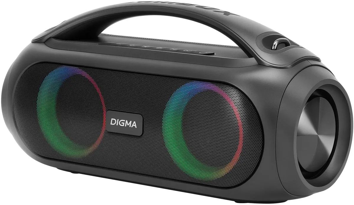 картинка Портативная акустика Digma D-PS1530 2.1 50Вт 3000мАч черный от магазина бытовой техники и электроники «Тантал»