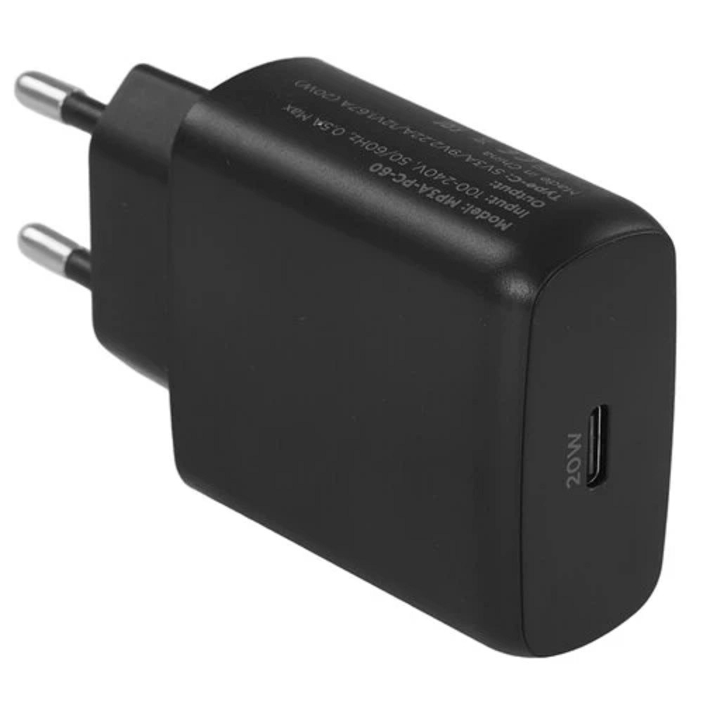 картинка Сетевое З/У Cablexpert MP3A-PC-60 20Вт 1xType-C 3А QC4.0+PD черный от магазина бытовой техники и электроники «Тантал»