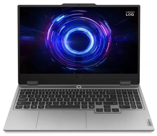 картинка Ноутбук 15.6" Lenovo LOQ 15IRX10 серый i5-13450HX 16GB/512GB RTX5050 W11Home (83JE002KUS) от магазина бытовой техники и электроники «Тантал»