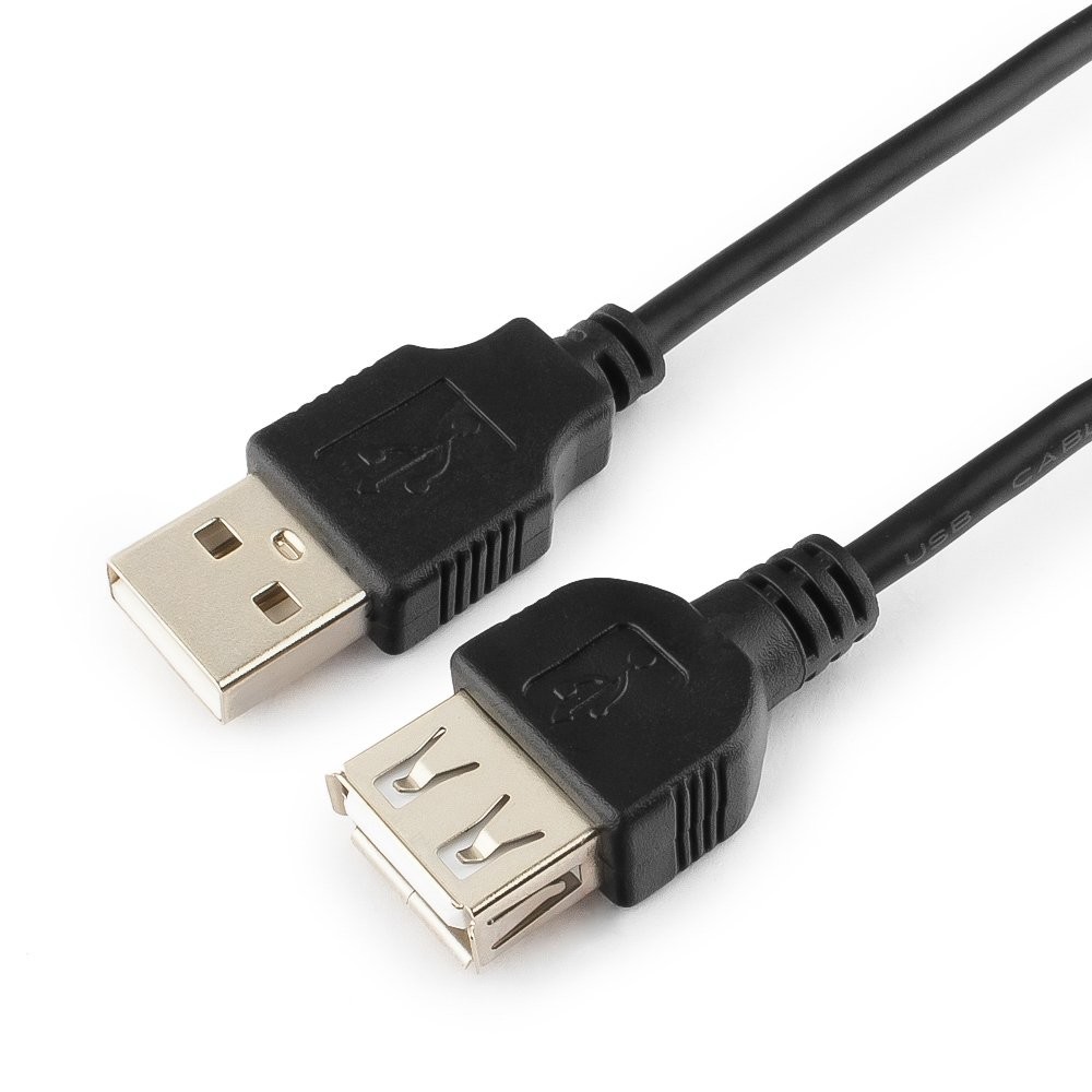 картинка Кабель-удлинитель Cablexpert Pro USB 2.0 Type-A - Type-A(f) 1.8м черный (CC-USB2-AMAF-6B-N) от магазина бытовой техники и электроники «Тантал»