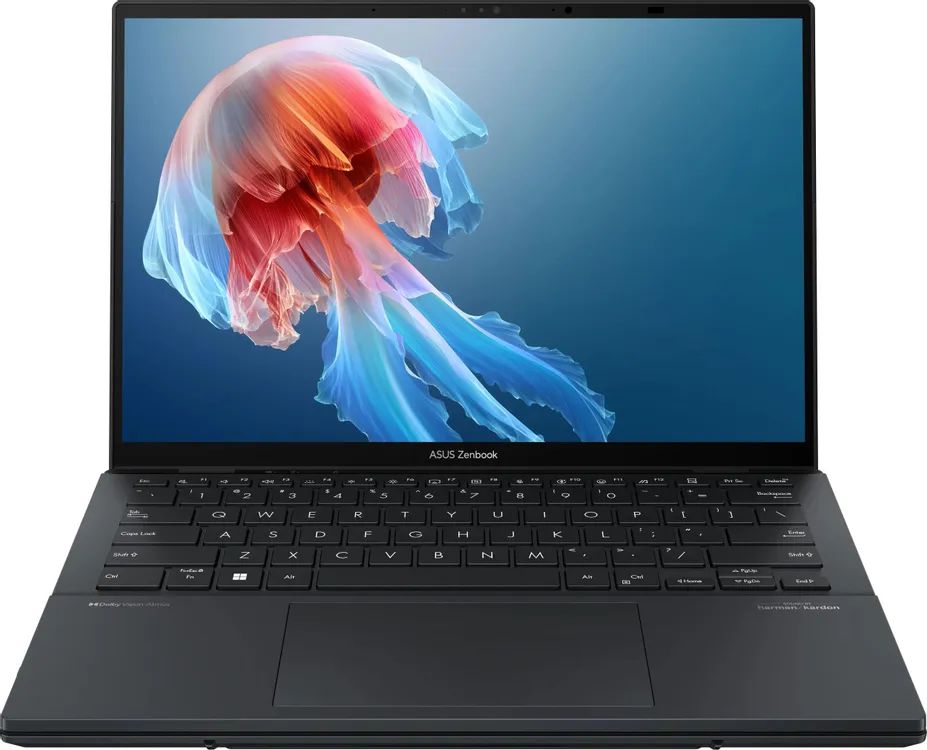 картинка Ноутбук 14" Asus Zenbook Duo UX8406CA-QL345X серый Touch Core Ultra 7 255H 32GB/1TB IntelArc W11Pro (90NB14X1-M00M30) от магазина бытовой техники и электроники «Тантал»