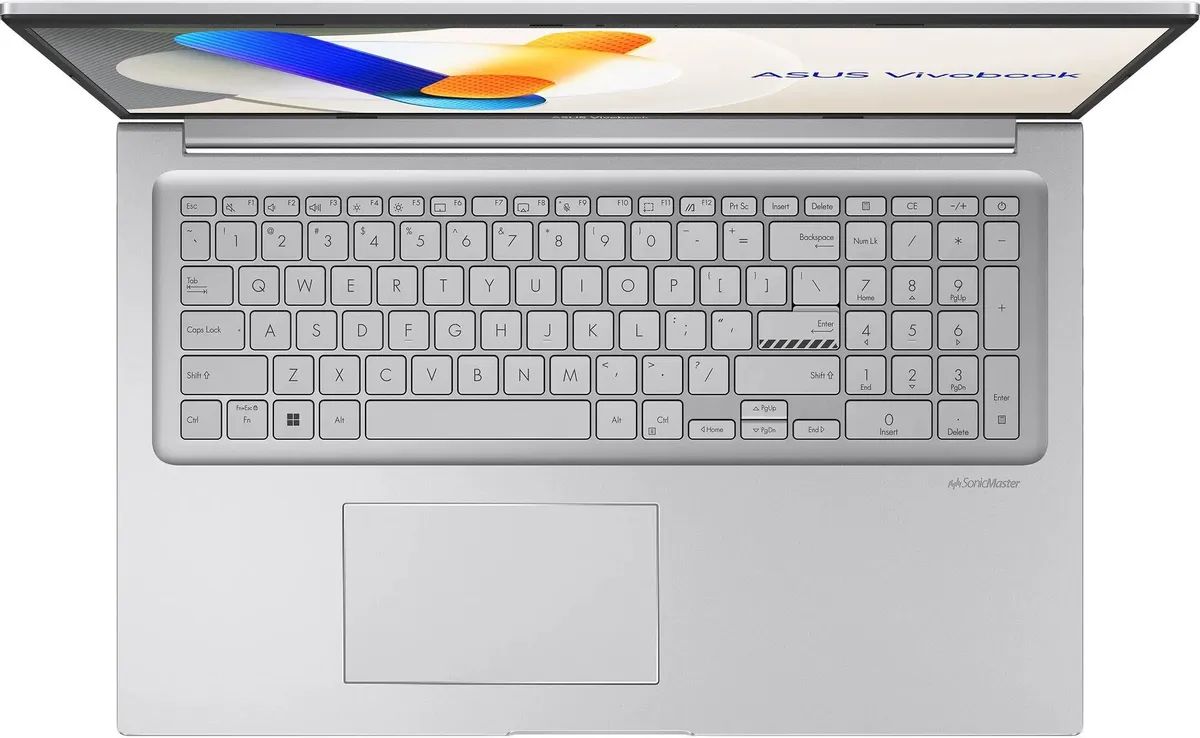 картинка Ноутбук 17.3" Asus VivoBook X1704VA-AU1107 серебристый Core 7 150U 16GB/1TB IntelGr NoOS (90NB13X1-M00MT0) от магазина бытовой техники и электроники «Тантал»