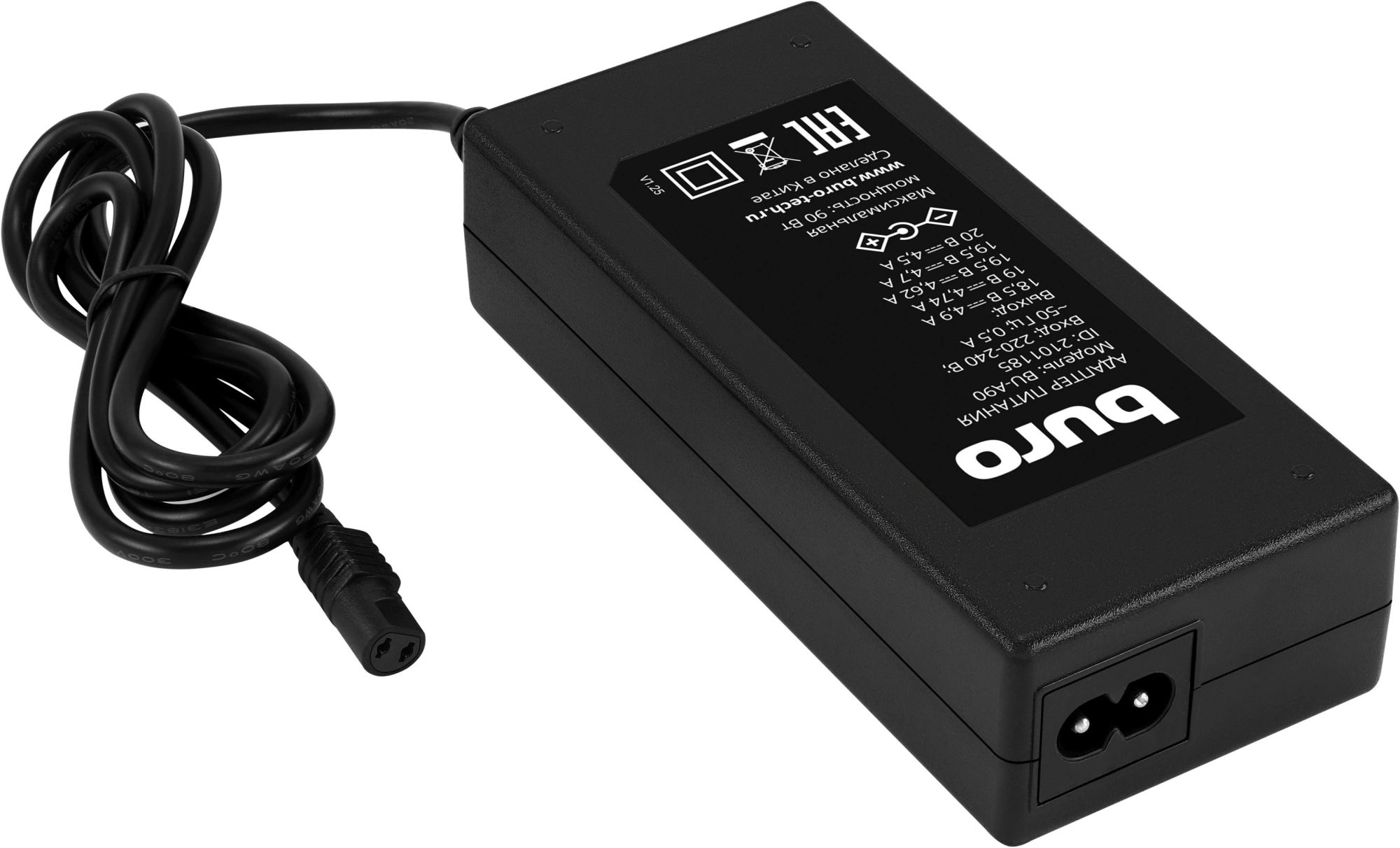 картинка Блок питания Buro BU-A90 автоматический 90W 18.5V-20V 12-коннект. 4.7A от бытовой электросети от магазина бытовой техники и электроники «Тантал»