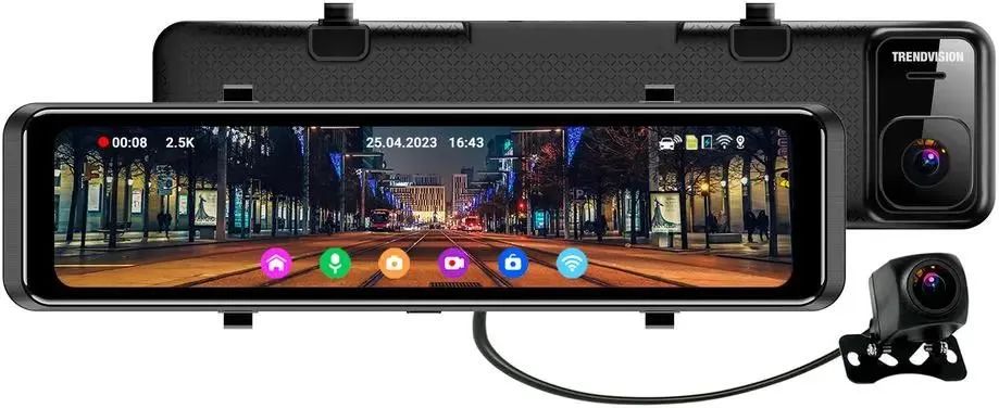 картинка Видеорегистратор TrendVision MR-1100 черный 150° 2Mpix 2160x3840 WiFi (TVMR1100) от магазина бытовой техники и электроники «Тантал»