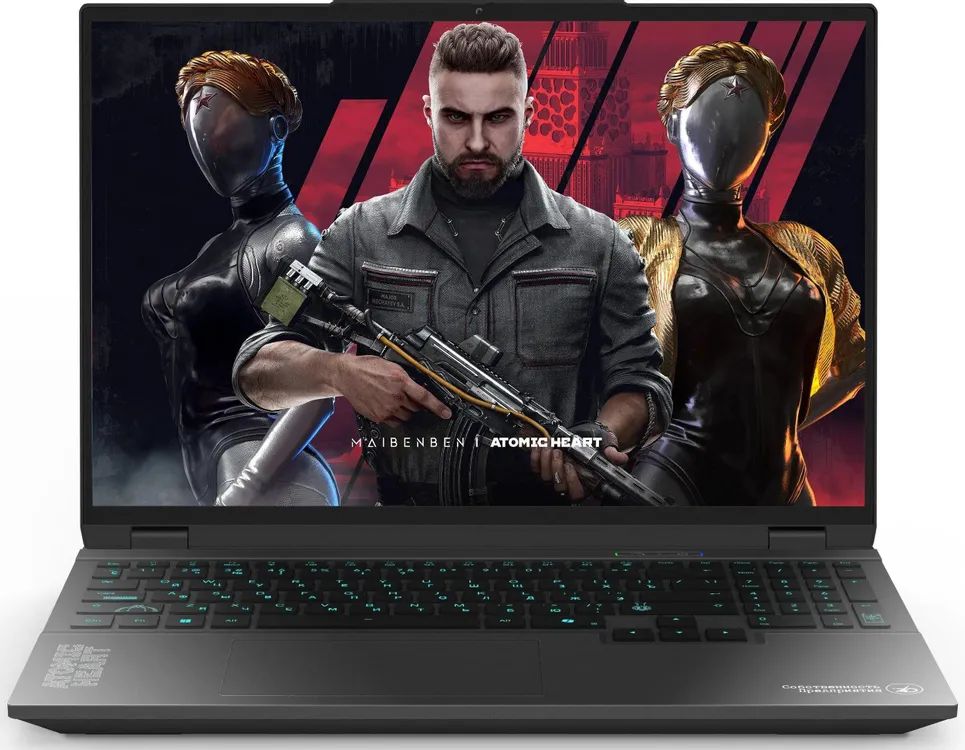 картинка Ноутбук 16" Maibenben X16B-R98956 черный R9-8940HX 16GB/1TB RTX5060 8GB W11Home (X16B-R98956GQSHBRE3) от магазина бытовой техники и электроники «Тантал»