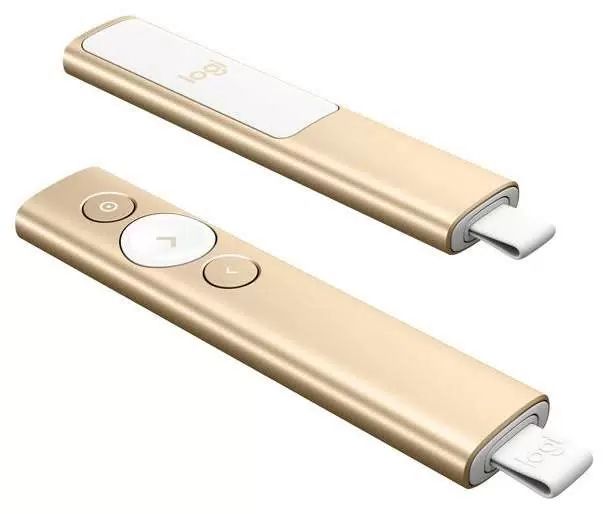картинка Презентер Logitech PRESENTER SPOTLIGHT GOLD R-R0011 от магазина бытовой техники и электроники «Тантал»
