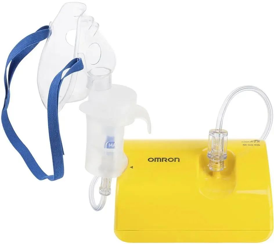 картинка Ингалятор Omron NE-C24 Kids (NE-C801S-KDRU) компрессорный стационарный желтый от магазина бытовой техники и электроники «Тантал»